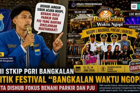 PMII Kritik Festival Bangkalan Waktu Ngopi, Dishub Diminta Prioritaskan Persoalan Parkir dan PJU Foto BeritaJatim.com