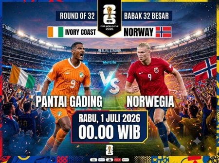 Pantai Gading vs Norwegia: Duel Kuda Hitam Babak Gugur, Haaland Ditantang ‘Para Gajah’ Foto BeritaJatim.com