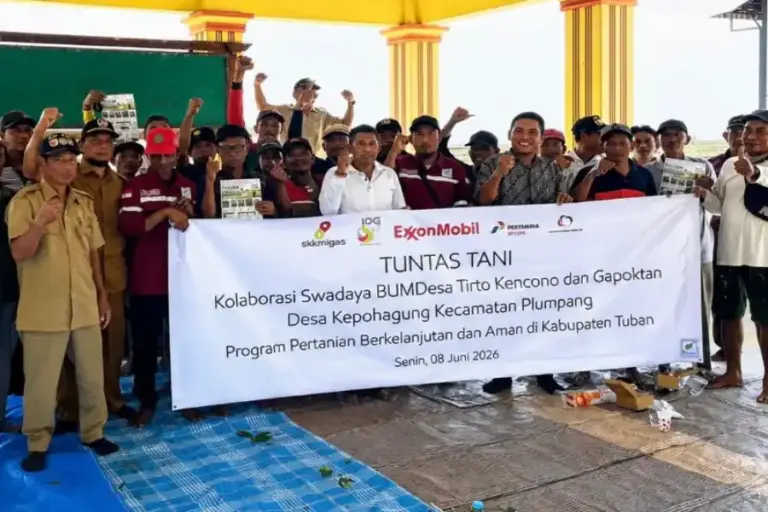 Petani Kepohagung Plumpang Ikuti Pelatihan Pengendalian OPT Upaya Keselamatan Jalur Pipa EMCL di Tuban Foto BeritaJatim.com