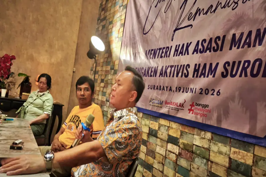 Wamen HAM Mugiyanto Pantau Kasus Kekerasan Jurnalis beritajatim.com, Minta Penanganan Segera Dituntaskan Foto BeritaJatim.com