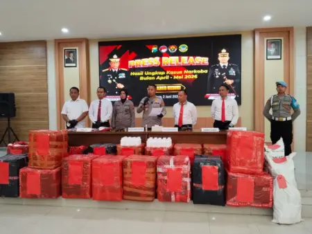 Polres Kediri Ungkap 46 Kasus Narkoba, Amankan 50 Tersangka dalam Dua Bulan Foto BeritaJatim.com