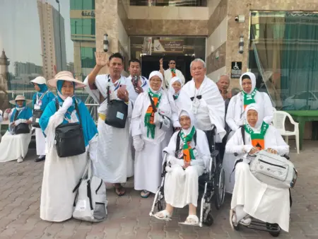 Jemaah Haji Kabupaten Kediri Rampungkan Rukun Haji, Mbah Marsiyah 104 Tahun Bersiap Pulang Foto BeritaJatim.com