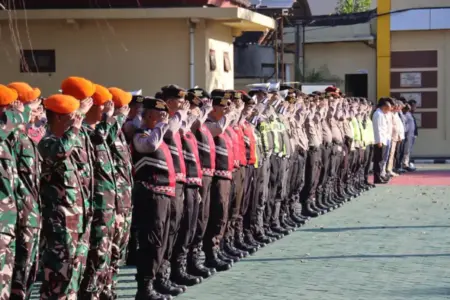 710 Personel TNI-Polri Siaga Amankan Suroan 2026 di Magetan, Pengesahan Silat Jadi Fokus Pengamanan Foto BeritaJatim.com