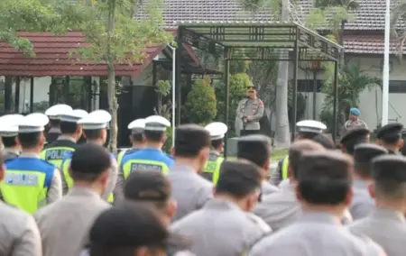 500 Personel Dikerahkan, Polres Jombang Siapkan Pengamanan Ketat Pengesahan Warga Baru PSHT Foto BeritaJatim.com