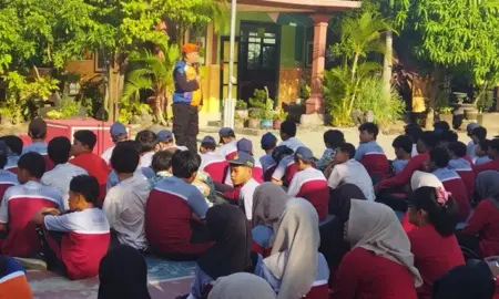 KAI Daop 7 Madiun Gencarkan Edukasi Keselamatan Kereta Api di Sekolah, Libatkan 566 Siswa Foto BeritaJatim.com