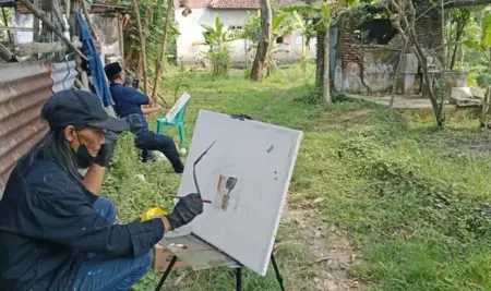 Haul ke-56 Bung Karno di Ploso Jombang, Warga Gelar Doa Bersama hingga Lukisan On The Spot Foto BeritaJatim.com