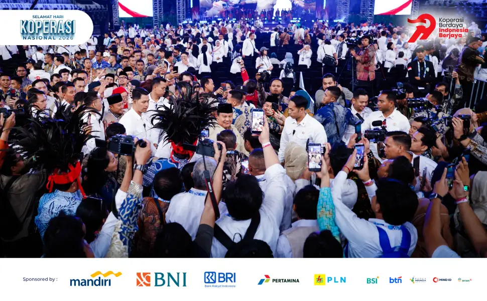 Prabowo Serukan Kebangkitan Koperasi Nasional di Harkopnas ke-79, DEKOPIN Bidik Gen Z Jadi Motor Ekonomi Foto BeritaJatim.com