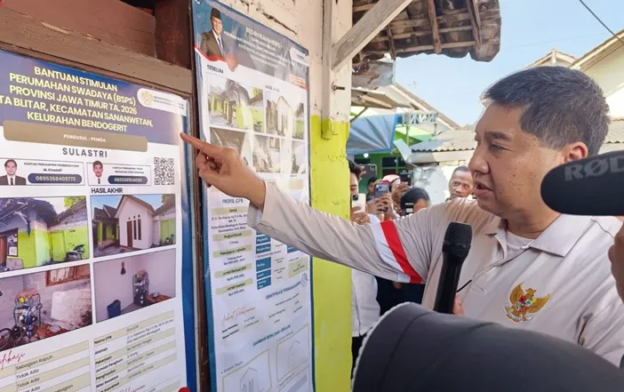 Instruksi Prabowo 744 Unit Rumah di Blitar Direnovasi, Maruarar: Kalau Ada Korupsi Viralkan Foto BeritaJatim.com