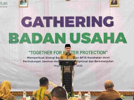 Pemkab Mojokerto Perkuat Kolaborasi dengan BPJS Kesehatan, 1.068 Badan Usaha Terdaftar sebagai Peserta JKN Foto BeritaJatim.com