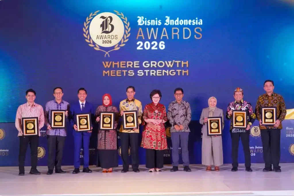 Bank Jatim Raih Penghargaan Bisnis Indonesia Award 2026 Kategori BPD Aset di Atas Rp 40 Triliun Foto BeritaJatim.com