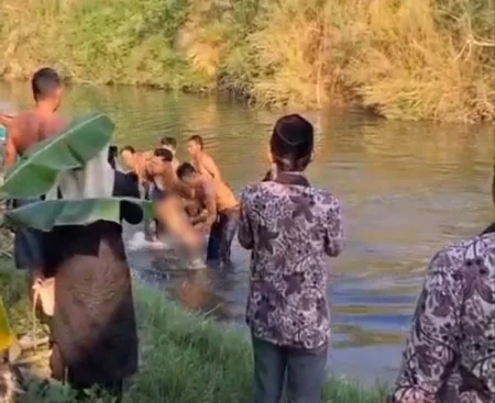 Mancing Berujung Duka, Remaja Ponorogo Tenggelam di Sungai Desa Ngindeng Foto BeritaJatim.com