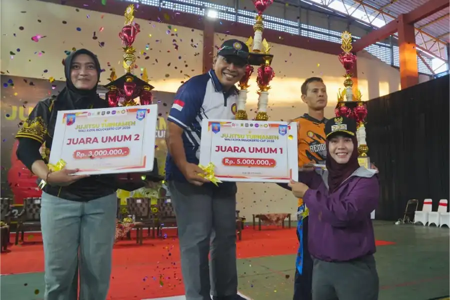 Sabet 15 Emas, Jujitsu Bantar Angin Rajai Wali Kota Mojokerto Cup 2026 Foto BeritaJatim.com