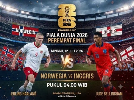 Norwegia vs Inggris: Pertarungan Dua Mesin Gol Menuju Semifinal Foto BeritaJatim.com