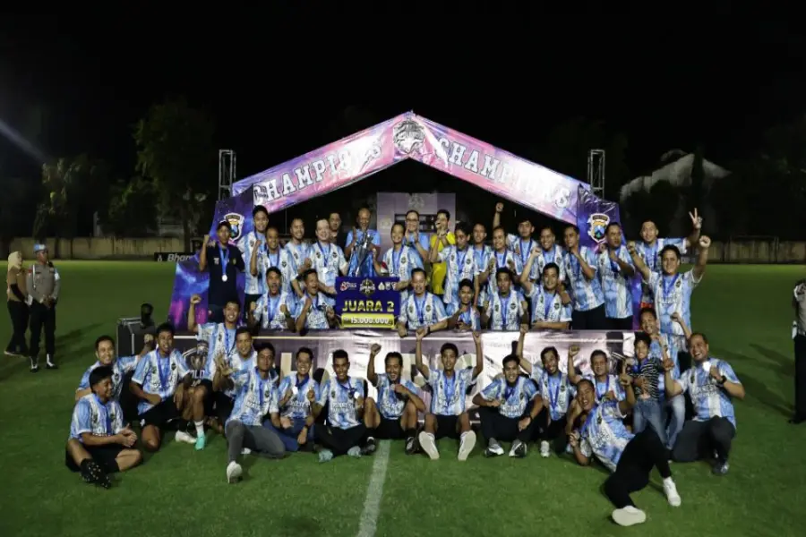 Tim Sepakbola Polres Malang Sabet Juara 2 Kapolda Cup IV Jatim Foto BeritaJatim.com