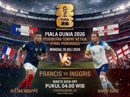 Bronze Final Piala Dunia 2026: Duel Harga Diri Les Bleus dan Three Lions Foto BeritaJatim.com