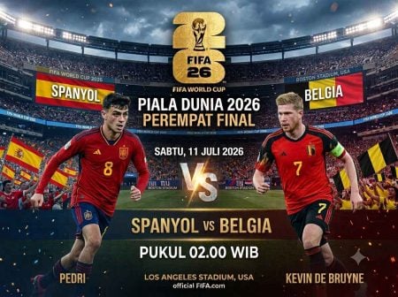 Spanyol vs Belgia: La Roja Diuji Generasi Emas Red Devils Foto BeritaJatim.com
