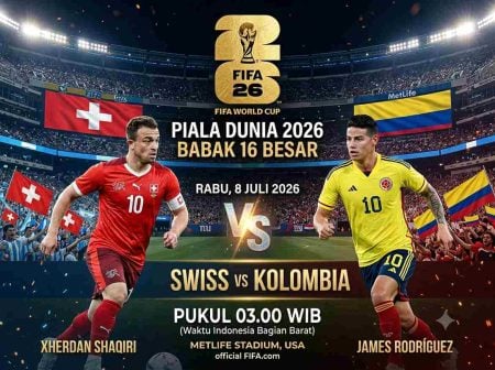 Swiss vs Kolombia: Duel Dua Tim Kuda Hitam yang Belum Terkalahkan Foto BeritaJatim.com