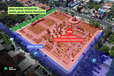 Argentina Vs Spanyol: Alun-Alun Sidoarjo Ditutup Total Demi Nobar Akbar Berhadiah Umrah Foto BeritaJatim.com