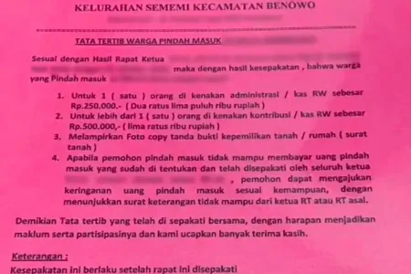 Dispendukcapil Surabaya Respon Dugaan Pungli RT-RW di Wilayah Sememi Surabaya Foto BeritaJatim.com