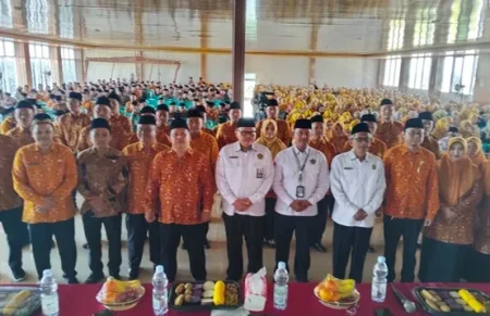 Guru PAI se-Kabupaten Nganjuk Perkuat Kompetensi Melalui Workshop PPKB-PAI 2026 Foto BeritaJatim.com