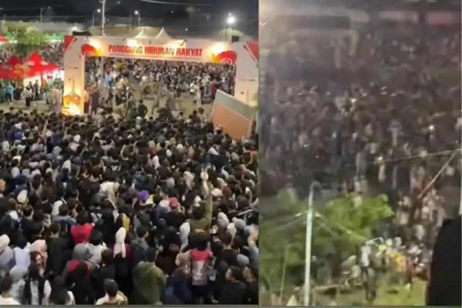 Konser Gratis Denny Caknan di Surabaya Berujung Kisruh, 21 Orang Jadi Korban Foto BeritaJatim.com