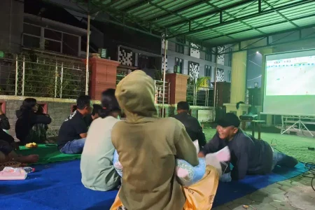 PWI Mojokerto Gelar Nobar Final Piala Dunia 2026, Pererat Silaturahmi Bersama KPU dan Bawaslu Foto BeritaJatim.com