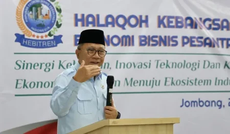 Halaqoh Kebangsaan HEBITREN 2026: Pesantren Dipacu Mandiri Menuju Industri Halal Global Foto BeritaJatim.com