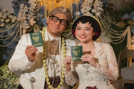 Sah! Andre Taulany Nikahi Amanda Rigby, Mahar Sesuai Tanggal Pernikahan Foto BeritaJatim.com