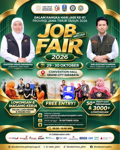 Ada 4.807 Loker dan Magang, Khofifah Ajak Masyarakat Manfaatkan Job Fair Inklusif Foto BeritaJatim.com