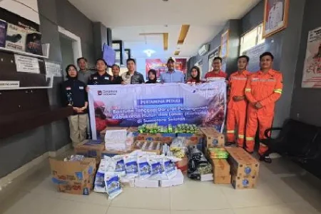 Jaga Stamina Pejuang Karhutla, Pertagas Salurkan Logistik dan APD Foto BeritaJatim.com