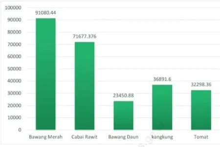 BPS Mojokerto Catat Cabai Rawit Jadi Komoditas Sayuran Terbesar Kedua pada 2025 Foto BeritaJatim.com