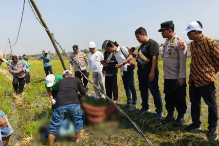 Perbaiki Kabel Sumur Sibel, Petani Ngawi Tewas Tersengat Listrik Foto BeritaJatim.com